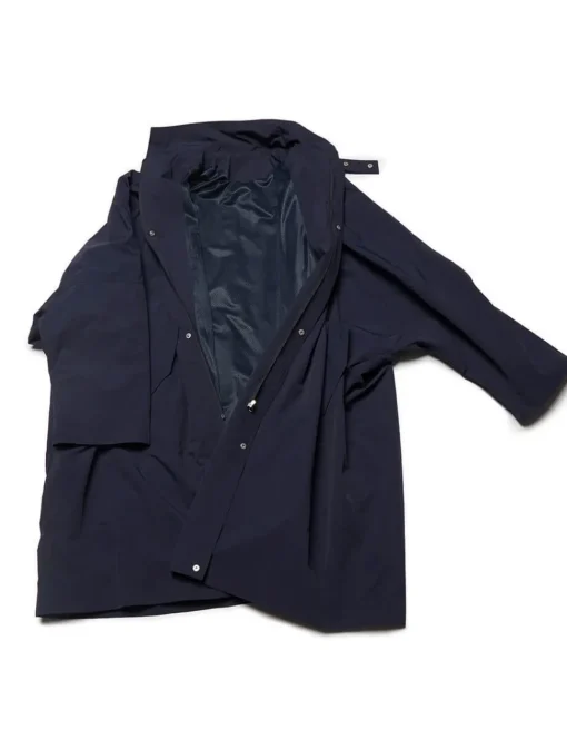Navy Oversized Parka Jacket