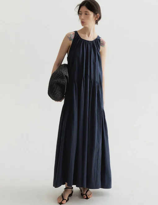 Navy Tier Dress -PREORDER