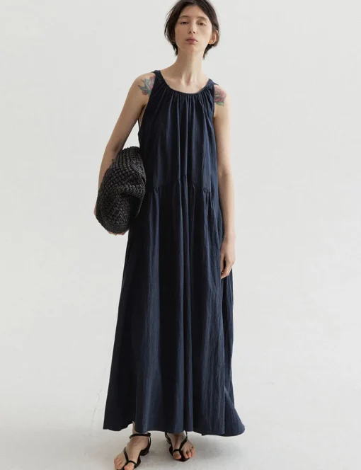 Navy Tier Dress -PREORDER