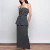 Nia Grey Maxi Skirt