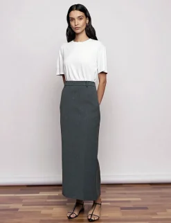 Nia Grey Maxi Skirt