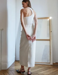 Nia White Maxi Skirt-BESTSELLER
