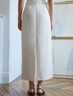 Nia White Maxi Skirt-BESTSELLER