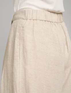Oat Linen Wide Leg Pants