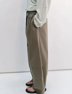 Olive Barrel Parachute Pants -PREORDER