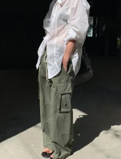 Olive Utility Cargo Pants
