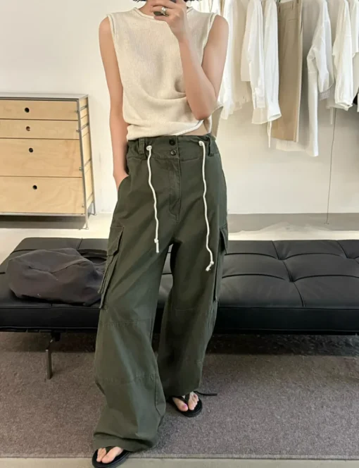 Olive Utility Cargo Pants