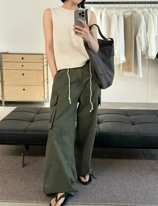 Olive Utility Cargo Pants