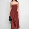 Paprika-Red Strapless Dress-BESTSELLER
