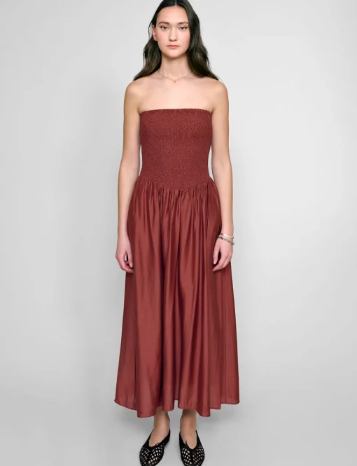 Paprika-Red Strapless Dress-BESTSELLER