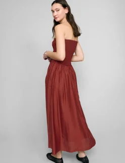 Paprika-Red Strapless Dress-BESTSELLER