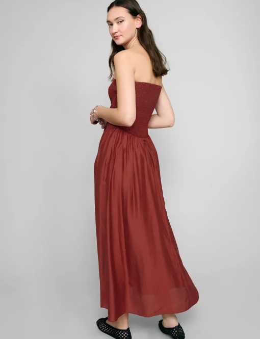Paprika-Red Strapless Dress-BESTSELLER