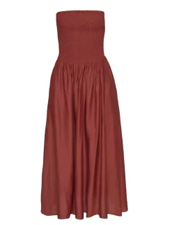 Paprika-Red Strapless Dress-BESTSELLER