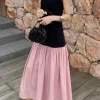 Pink Drop Waist Dress-BESTSELLER