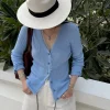 Powder Blue Fringe Cardigan