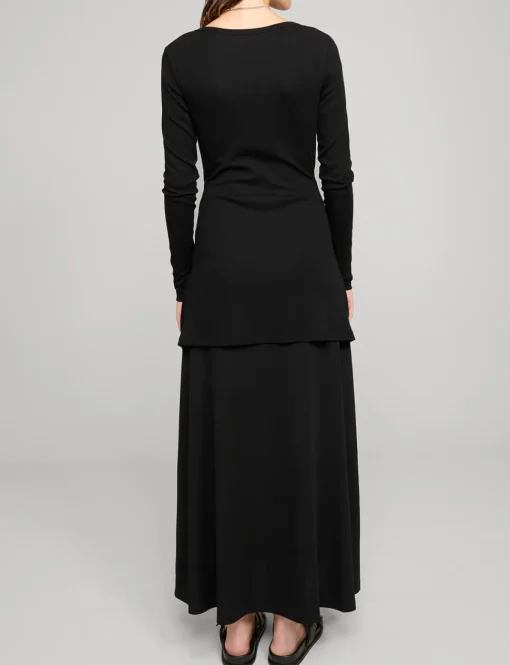 Sleeve-Tie Long Sleeve Dress