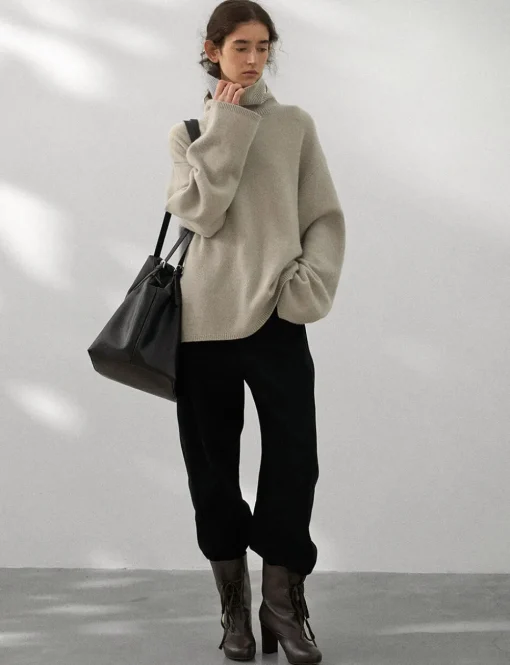 Soft Wool Turtleneck Sweater