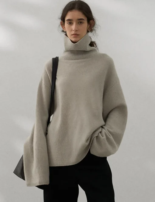 Soft Wool Turtleneck Sweater