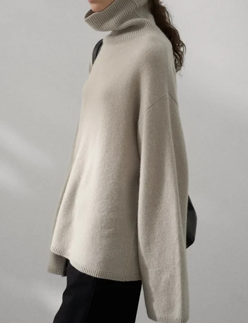 Soft Wool Turtleneck Sweater