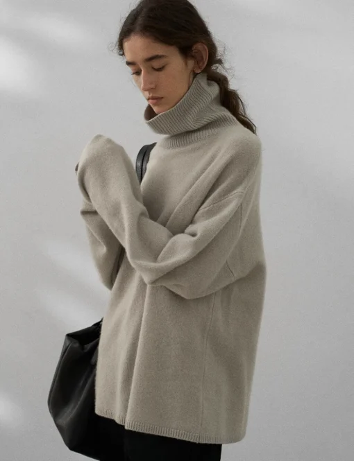Soft Wool Turtleneck Sweater