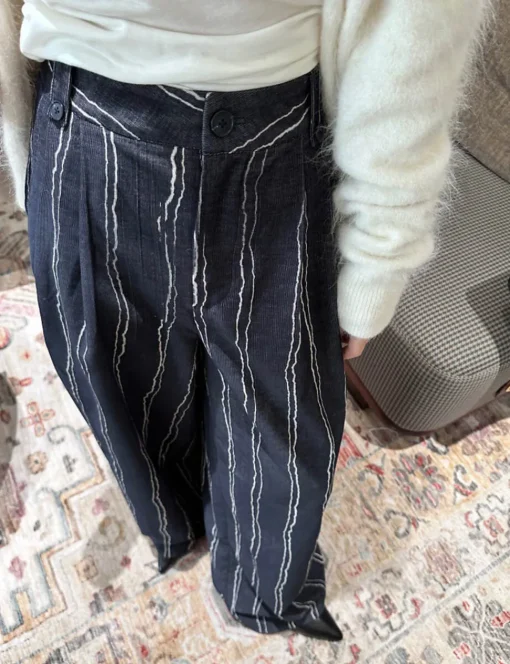 Striped Navy Pants