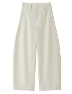 Tan Barrel Leg Pants