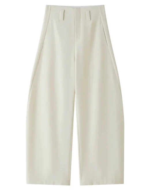 Tan Barrel Leg Pants