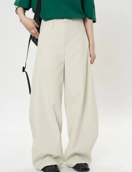 Tan Barrel Leg Pants