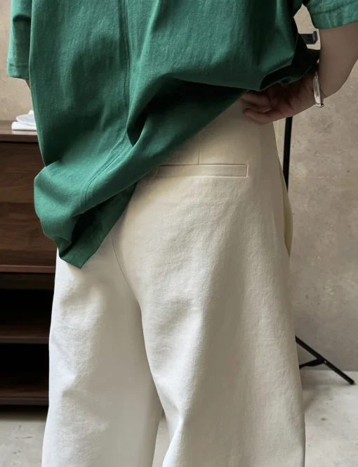 Tan Barrel Leg Pants