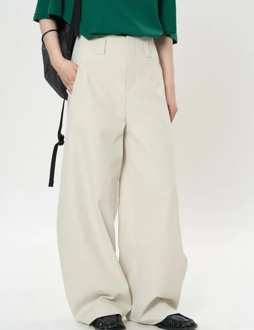 Tan Barrel Leg Pants
