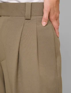 Tan Wide Leg Pants