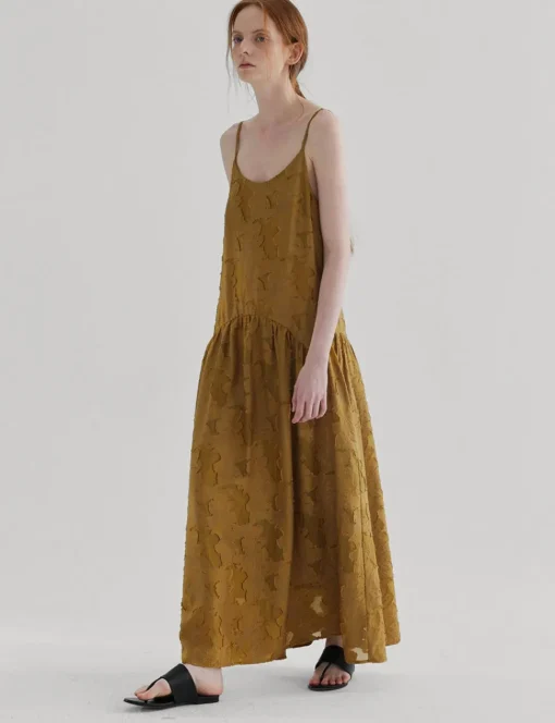 Textured Drop Waist Dress