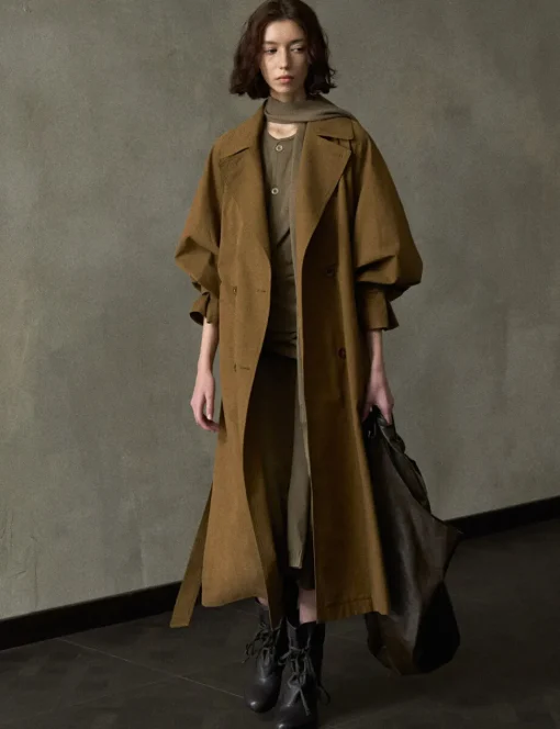 Toffee Oversized Trench Coat