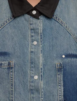 Two Tone Denim Shirt