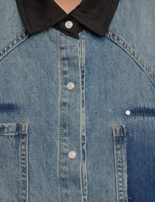 Two Tone Denim Shirt