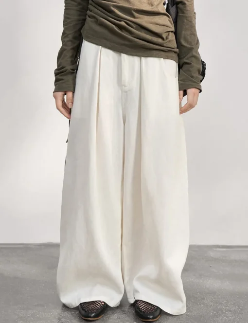 White Baggy Trousers