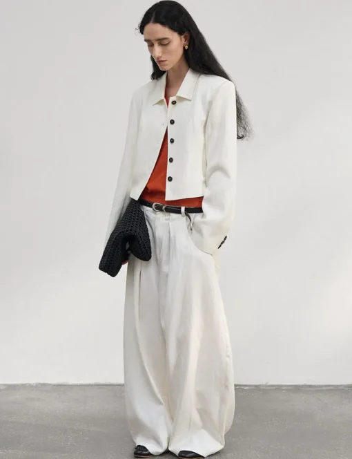 White Baggy Trousers