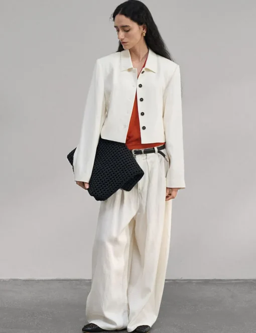 White Baggy Trousers