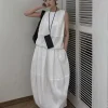 White Parachute Skirt -PREORDER