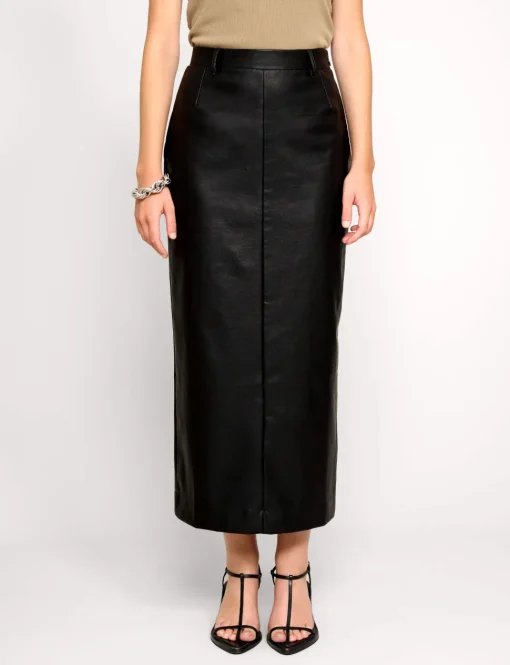 Yve Maxi Leather Skirt