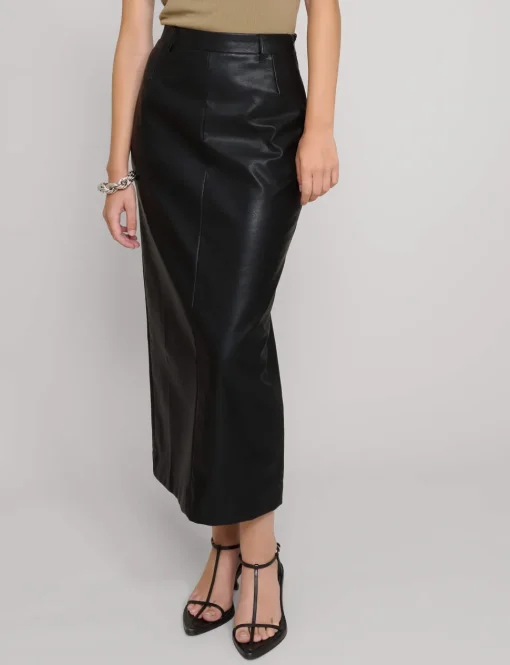 Yve Maxi Leather Skirt